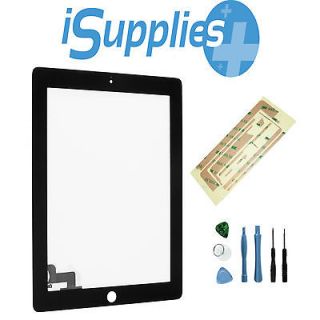 iPad 2 Digitizer Black Panel Touch Screen Glass Replacement + Tools
