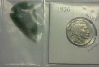 1936 P (No Mint Mark) INDIAN HEAD NICKEL WITH ARRORHEAD GREAT DEAL