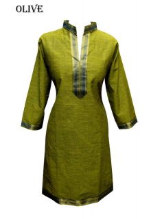 Indian casual kaftan ladies cotton tunic tops desi sarees long kurtis 