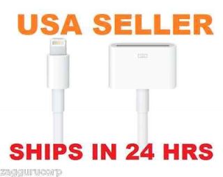   iPhone 5 Lightning USB 8 Pin to 30 Pin Converter Adapter Cable 0.2 M