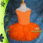 Girl Cup Cake Pageant Dress Up Party Dance Occasion Orange Size 8 9 