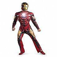 Iron Man 2   Mark VI Adult Muscle Deluxe Light Up 42 46