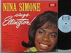 Nina Simone Sings Ellington Colpix LP Record JAZZ M  ST
