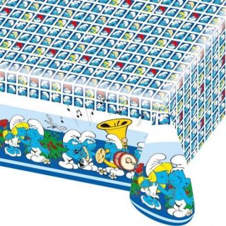 Classic Smurfs Birthday Party Paper Tablecover