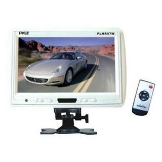 Pyle PLHR97W 9 Inch LCD Monitor 169 With IR Remote L/R Line Level 