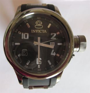 Invicta Mens 0555 Russian Diver Collection Carbon Fiber Black Rubber 
