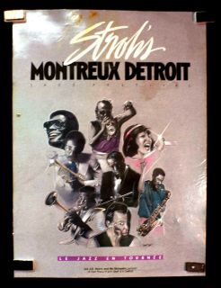 Montreux Detroit Jazz Festival   19x27 laminated   VINTAGE Poster