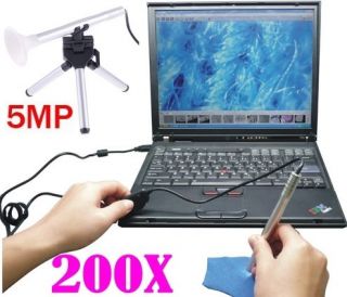   200x Portable 5MP LED USB Digital Microscope Endoscope Otoscope Camera