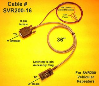   Cable SVR200   16 Pin Motorola Radius Maxtrac M1225 GM300 CM300