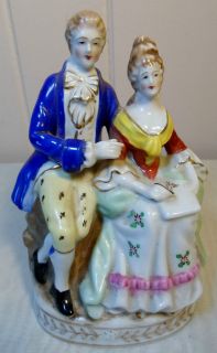   Occupied Japan Colonial Victorian Man & Woman Courting Figurine