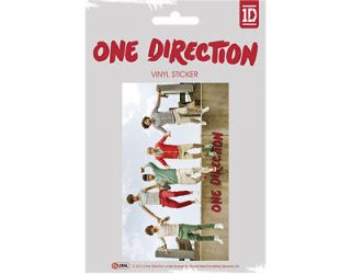 ONE DIRECTION jumping 2012 oblong VINYL STICKER official licensed 