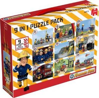 Fireman Sam   9 in 1 Bumper Pack of Jigsaw Puzzles
