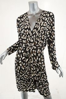 ISSA LONDON 100% Silk Jersey Dress W/Fun Print FABULOUS NWT Sz US 12 