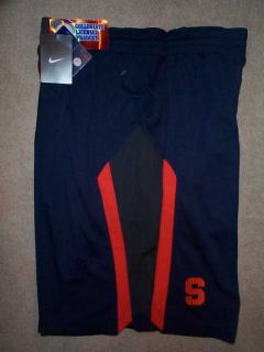   2012) NIKE Syracuse Orange STITCHED/SEWN Lacrosse BLUE Jersey Shorts S