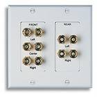   HTWP HOME THEATER WALL PLATE 10 CONNECTORS FOR 5 PAIR SPEAKERS