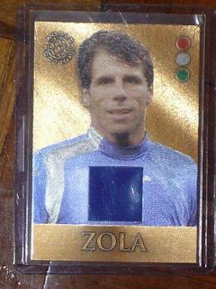 2007 Futera Unique Football Game Jersey Card   ZOLA #055/275