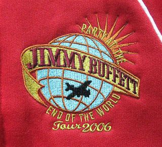 Jimmy Buffett 2006 Party @ the End of the World Tour Red Zip 