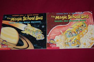 MAGIC SCHOOL BUS picture story books INSIDE HUMAN BODY SOLAR SYSTEM 