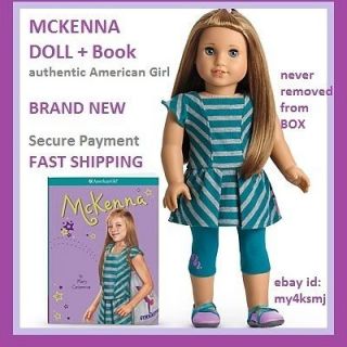 AUTHENTIC American Girl MCKENNA DOLL + BOOK Fast SAME DAY Shipping 