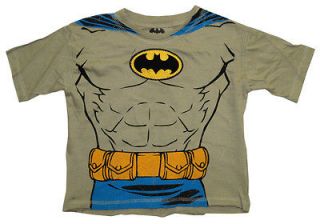 Batman DC Comics Embroidered Logo Muscle Chest Costume Toddler T Shirt 