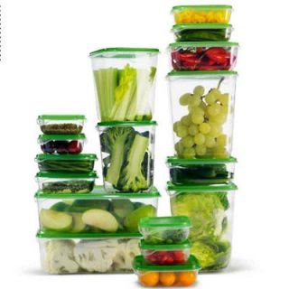 New IKEA 17 Food Storage Box Saver Containers BPA free Clear Green Lid