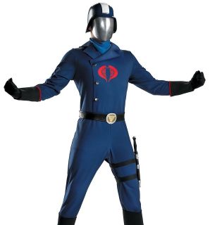 Mens GI Joe Cobra Commander Deluxe Halloween Costume XL