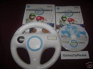 Mario Kart & Wheel Nintendo Wii Game ScratchFreeDis​c 
