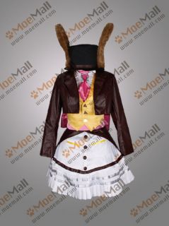 Alice Madness Returns Late But Lucky Bunny Cosplay Costume Dress 