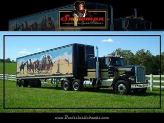 Smokey and the Bandit Snowmans Kenworth truck Poster