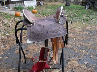 Vintage Gaited Peruvian Paso Fino Horse Saddle BEAUTIFUL