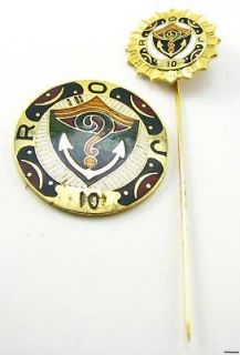 ROYAL ORDER OF JESTERS   Shriners Masonic COIN STICKPIN
