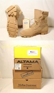   Military Army COOLMAX Desert Tan Combat BOOTS Sizes 4 14 $146 USA MADE