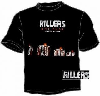 02 The Killers band excellent white t shirt S, M, L, XL size