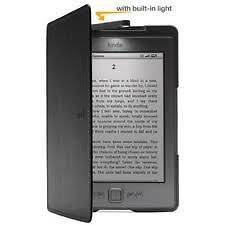    Kindle Lighted Leather Cover   BLACK   for 6 E ink Kindle