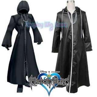 Kingdom Hearts Axel Organization XIII Anime Cosplay Costume Long Coat