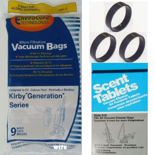 Vacuum Bags Belts Scent Tablets for Kirby G3 G4 G5 G6 Ultimate 