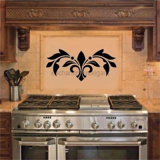   Vinyl Decal Wall Sticker Room Kitchen Decor Oven Backsplash Scroll