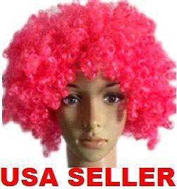 CHILDRENS kids GIRLS pink TIGHT curly AFRO wig 70s 60s retro DISCO 