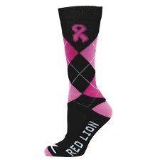   Pink Ribbon Breast Cancer Awareness Socks Volleyball Soccer Lacrosse