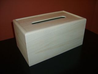 Unfinished Wood Tissue Box Cover Kleenex 260 count box