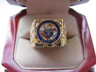 Superb NEW Mens Knights of Columbus Crest Gold Ring