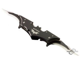   DARK KNIGHT RISES SPRING ASSISTED DUAL BLADE BATMAN FOLDING KNIFE Bane