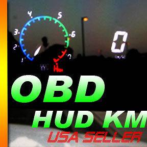 ADD Heads Up Display HUD KM Rpm Speed water temp gauge