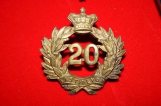 20TH EAST DEVON REGIMENT PT PRE 1881 GLENGARRY BADGE CAP