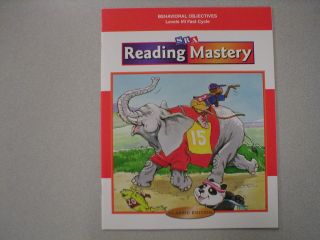 SRA reading Mastery Behavioral Objectives Levels I/II Fast Cycle 