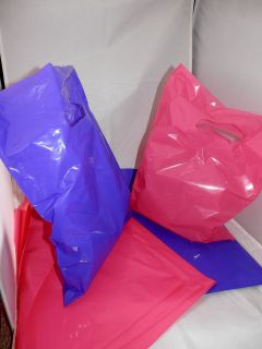   and Purple 9x12 Retail Merchandise Gift Bags W Handles, Low density