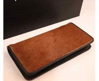 New On Sale Korean Brown Horse Fur Purse Wallet Good Touching For Lady