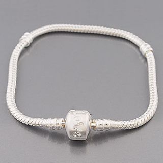   *1X Snake Chain Bracelet fit for large hole charms*7 Sizes Baby lady