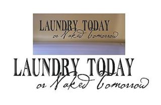 Laundry todaysaying vinyl decal wall sticker room decor quote 