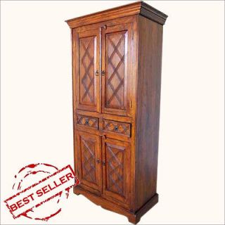   Wood 2 Storage Drawers Cupboard Wardrobe Armoire Closet Cabinet NEW